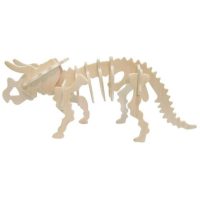 WOODEN TOY WCK 3D puzzle - Triceratops, malý