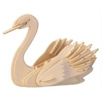 WOODEN TOY WCK 3D puzzle - Labuť
