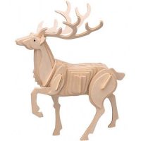 WOODEN TOY WCK 3D puzzle - Jelen