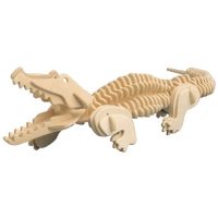 WOODEN TOY WCK 3D puzzle - Krokodýl