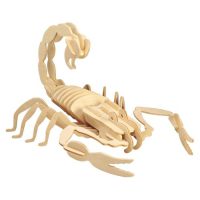 WOODEN TOY WCK 3D puzzle - Škorpion