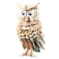 WOODEN TOY WCK 3D puzzle - Sova, 148 dílků