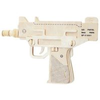 WOODEN TOY WCK 3D puzzle - Pistole UZI, 9 mm