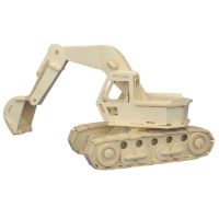 WOODEN TOY WCK 3D puzzle - Bagr