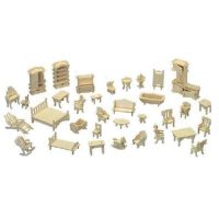 WOODEN TOY WCK 3D puzzle - Mini nábytek