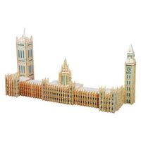 WOODEN TOY WCK 3D puzzle - Big Ben, barevný