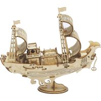 ROBOTIME Rolife 3D dřevěné puzzle - Japonská diplomatická loď, 91 dílků
