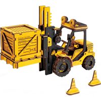 ROBOTIME Rokr 3D dřevěné puzzle - Vysokozdvižný vozík, 139 dílků