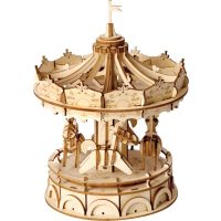 ROBOTIME Rolife 3D dřevěné puzzle - Kolotoč, 174 dílků