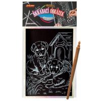 ARTLOVER Holografický škrabací obrázek - Štěňata