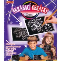 ARTLOVER Škrabací obrázky - Stříbrné, sada 6 kusů