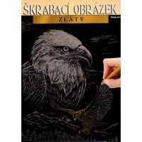 ARTLOVER Škrabací obrázek - Orel, zlatý