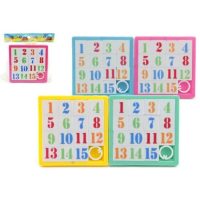 Posuvné puzzle - Čísla 4 x 4 1 kus, mix