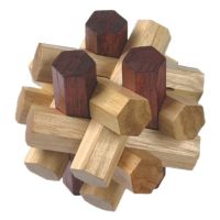 MI-TOYS Dřevěný hlavolam - Tangle