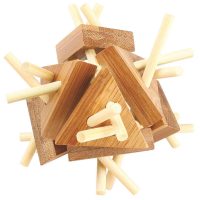 MI-TOYS Bambusový hlavolam - Triangulated