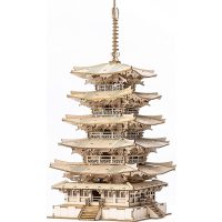 ROBOTIME Rolife 3D dřevěné puzzle - Pětipatrová pagoda, 275 dílků