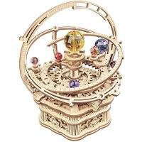 ROBOTIME Rokr 3D dřevěné puzzle - Hvězdná noc (hrací skříňka), 84 dílků