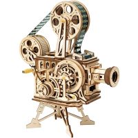 ROBOTIME Rokr 3D dřevěné puzzle - Mechanický filmový projektor, 183 dílků
