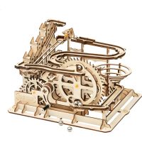 ROBOTIME Rokr 3D dřevěné puzzle - Kuličková dráha parkour, 254 dílků