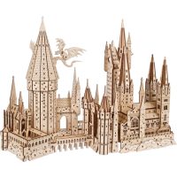 UGEARS 3D puzzle - Harry Potter Bradavice, 340 dílků