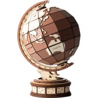 ROBOTIME Rolife 3D dřevěné puzzle - Globus, 277 dílků