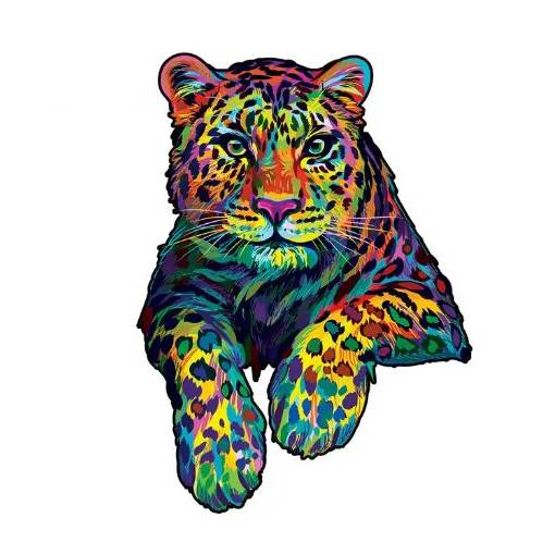 Foto - Dřevěné puzzle - Jaguár, A5