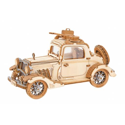 Foto - Vintage 3D dřevěné puzzle - Auto