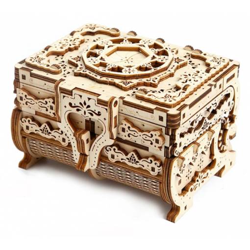 Foto - Vintage 3D dřevěné puzzle - Šperkovnice