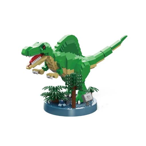 Foto - Dinosauří stavebnice - Béžovo tmavě zelený