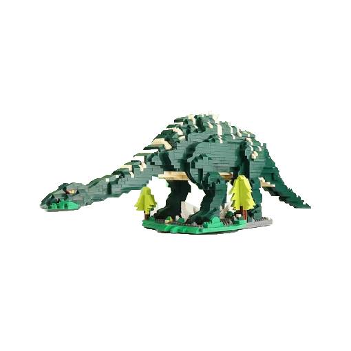 Foto - Dinosauří stavebnice - Tmavě zelený