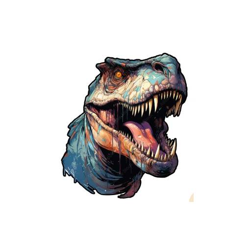 Foto - Dřevěné puzzle - Dinosaurus 02, A3