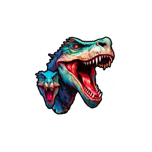 Foto - Dřevěné puzzle - Dinosaurus 04, A3