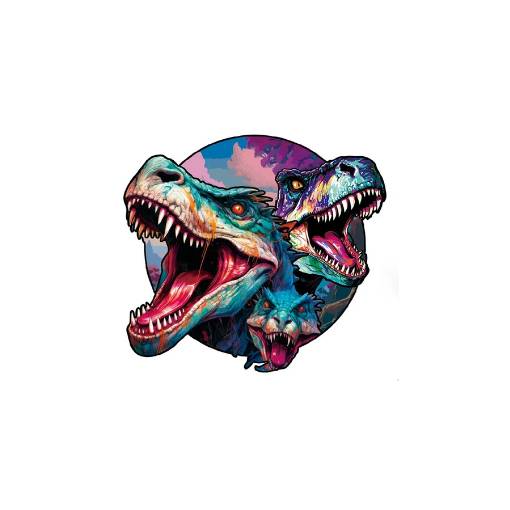 Foto - Dřevěné puzzle - Dinosaurus 07, A4
