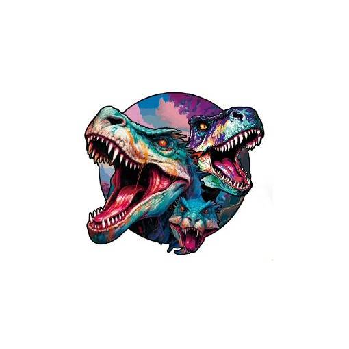 Foto - Dřevěné puzzle - Dinosaurus 08, A3