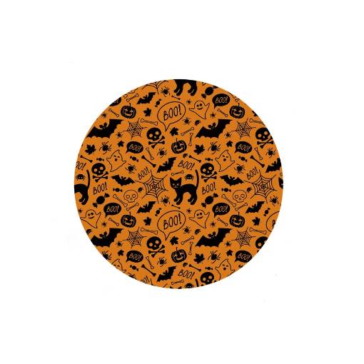 Foto - Kulaté dřevěné puzzle - Halloween, BOO! A3