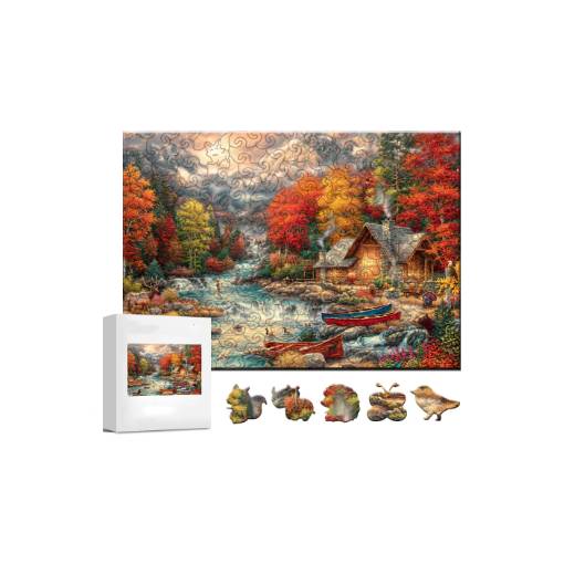 Foto - Klasické dřevěné puzzle - Příroda, A5
