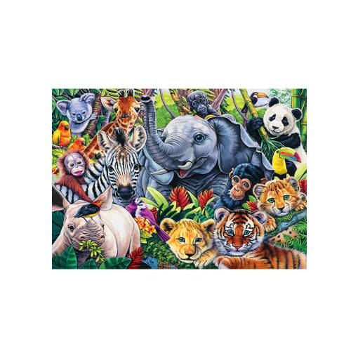 Foto - Klasické dřevěné puzzle - Džungle, A5