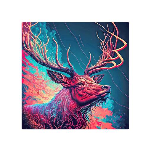 Foto - Diamantové malování s kulatými diamanty - Jelen, 30 x 30