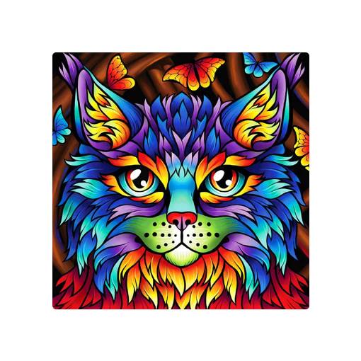 Foto - Diamantové malování s kulatými diamanty - Kočka 426, 30 x 30