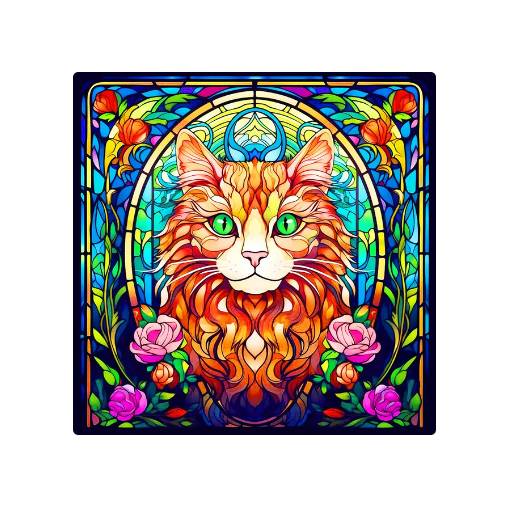 Foto - Diamantové malování s kulatými diamanty - Kočka 431, 30 x 30