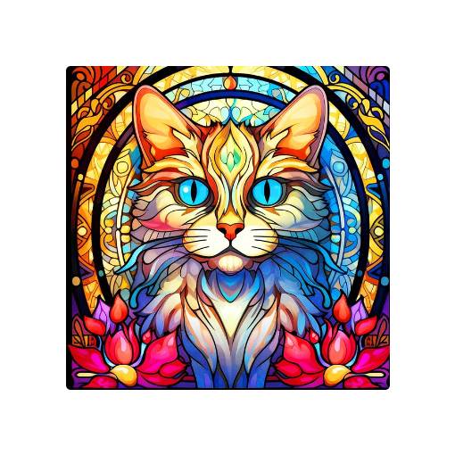 Foto - Diamantové malování s kulatými diamanty - Kočka 432, 30 x 30