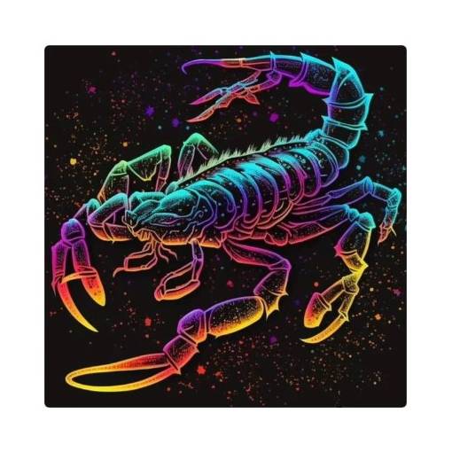 Foto - Diamantové malování s kulatými diamanty - Znamení zvěrokruhu, štír 40 x 40
