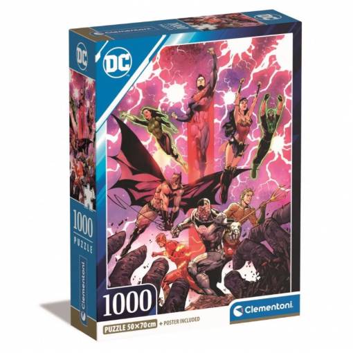 Foto - Clementoni puzzle - DC Comics Justice League, 1000 dílků