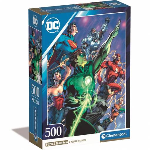 Foto - Clementoni puzzle - DC Comics Justice League, 500 dílků