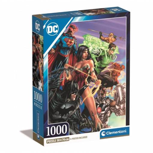 Foto - Clementoni puzzle - DC Comics Justice League II, 1000 dílků