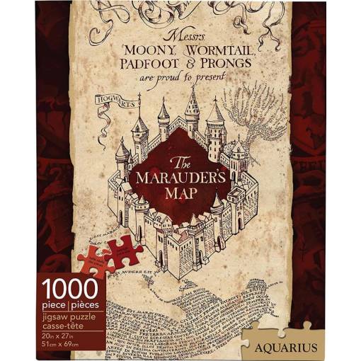Foto - Aquarius puzzle - Harry Potter map, 1000 dílků