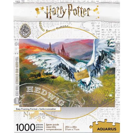 Foto - Aquarius puzzle Harry Potter - Owl Hedwig, 1000 dílků