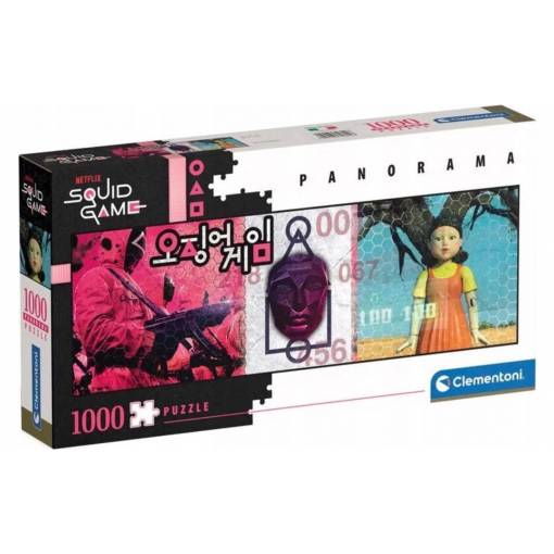Foto - Clementoni panorama puzzle Netflix - Squid game, 1000 dílků