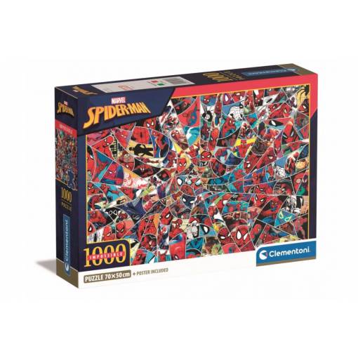 Foto - Clementoni puzzle - Compact Spiderman impossible, 1000 dílků
