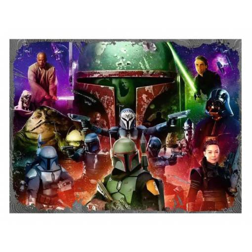 Foto - Ravensburger puzzle Star Wars - Boba and bounty hunter, 1500 dílků